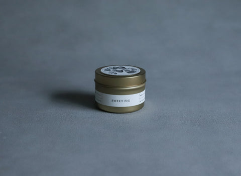 GOLD TRAVEL CANDLE / SWEET FIG